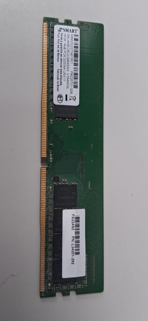 Memória ddr4 16GB